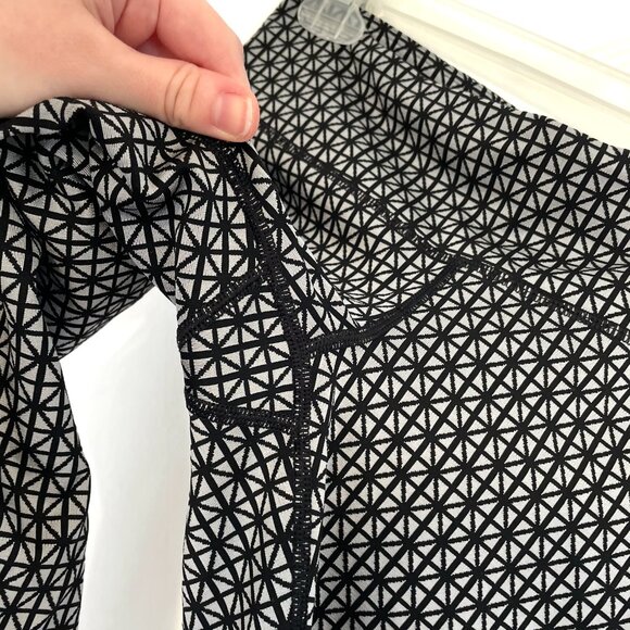 LULULEMON Wunder Under Pant Full-On Luon Tri Geo Silver Spoon Black Leggings 4 - Picture 12 of 16